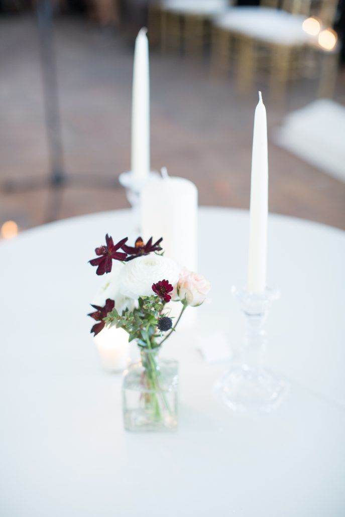 Jean & Bryan Wedding - Bud Vase Unity Candles - Bronx Post Office - Karen Wise Photography