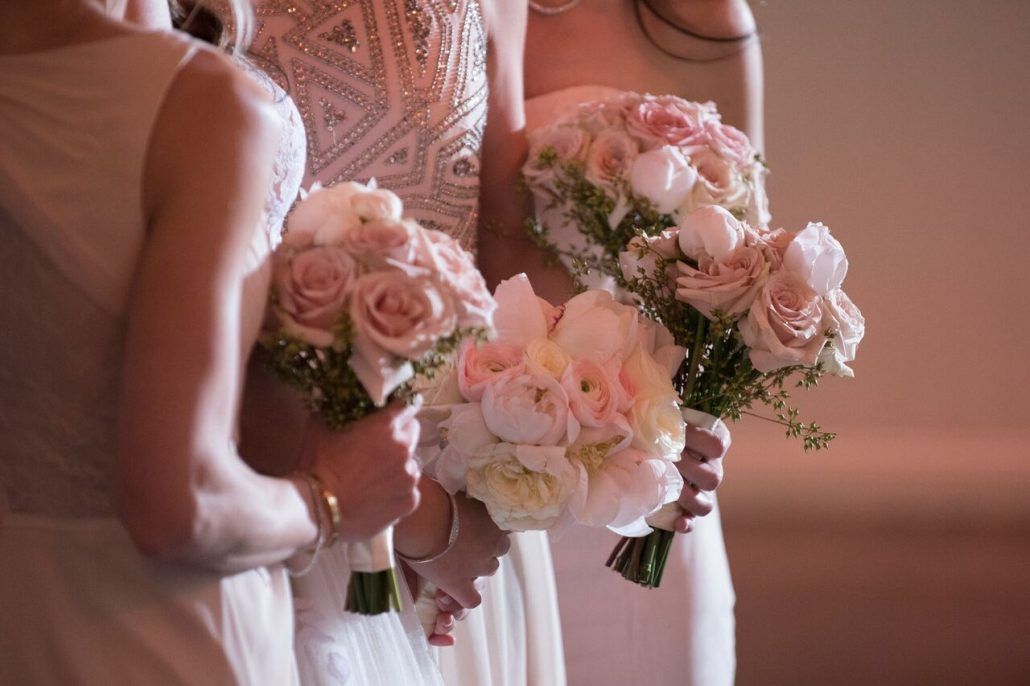 Bridesmaid Bouquets / Melanie and Graig / Tribeca Rooftop / Brett Matthews Photography 