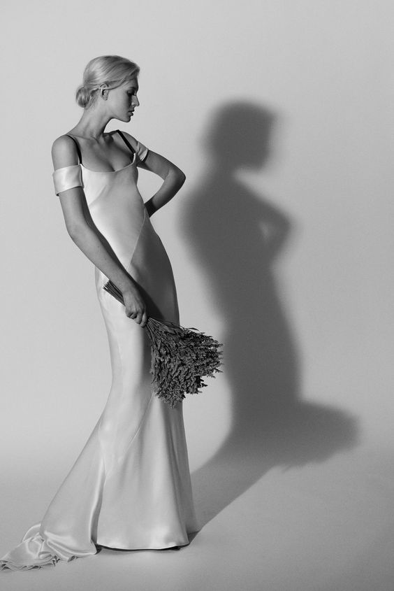 Bridal Gown - Streamline Satin - Carolina Herrera - via WWD.com