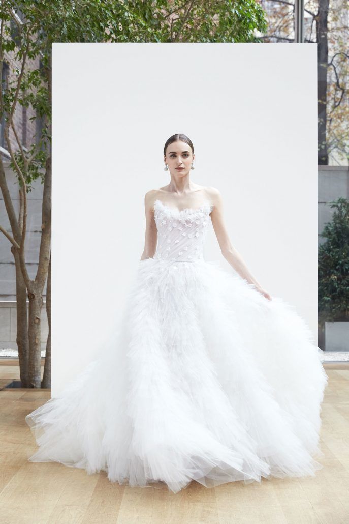 Bridal Gown - Volume - Oscar de La Renta - via Vogue.com