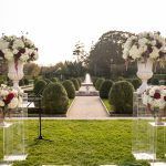 Caroline & Jonathan Wedding - Ceremony Arrangements - Oheka Castle - by Craig Paulson