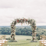 Kate & Chase Wedding - Wedding Arch - Mansion at Natirar - by Sally Pinera