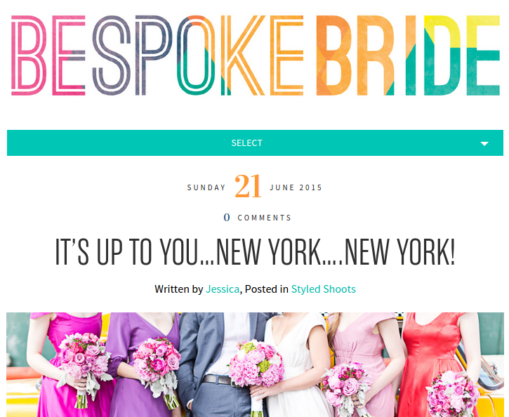 Bespoke Bride Colorful Brooklyn Wedding Flowers Bride & Blossom