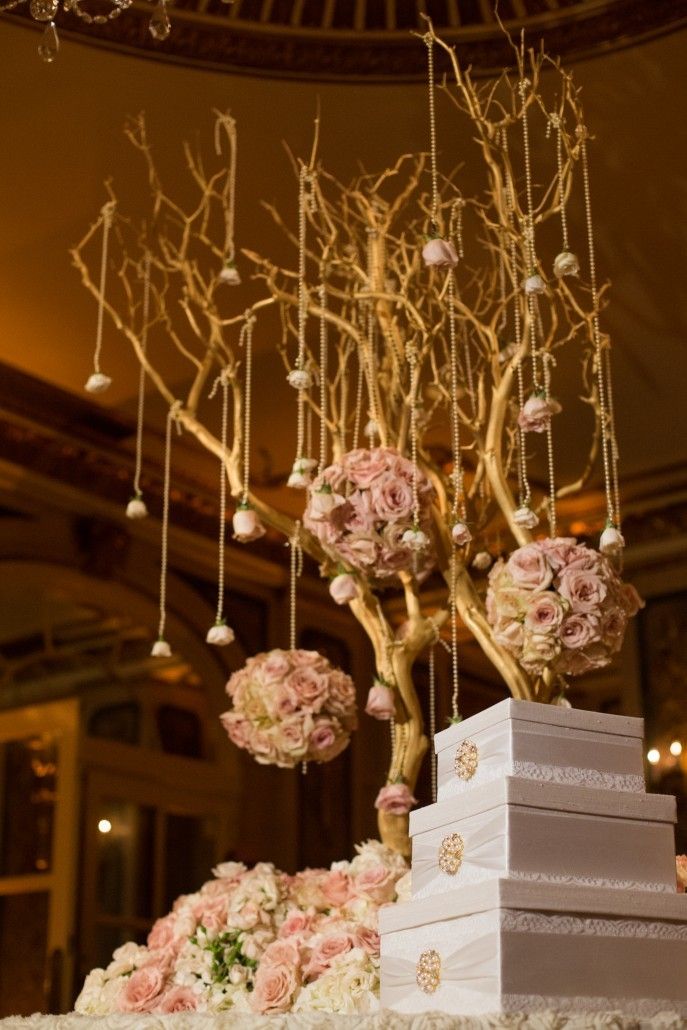 Plaza Hotel NY Fred Marcus Studio Hanging Floral Decor Roses and Pearls