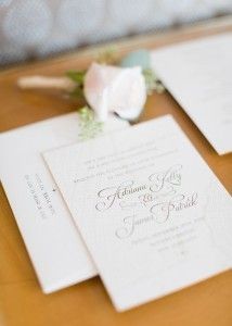 Mcmahon - Invitation - Boutonniere - Battery Gardens - by Melissa Kruse