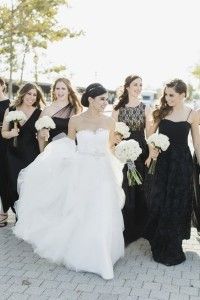 bridesmaids Striped Bouquet Wrap CLY by Matthew at Maritime Parc