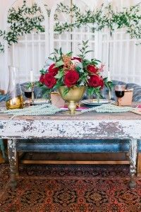 romantic tablescape at octavia and brown by alexis june weddings