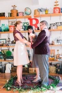 vows at octavia and brown studio