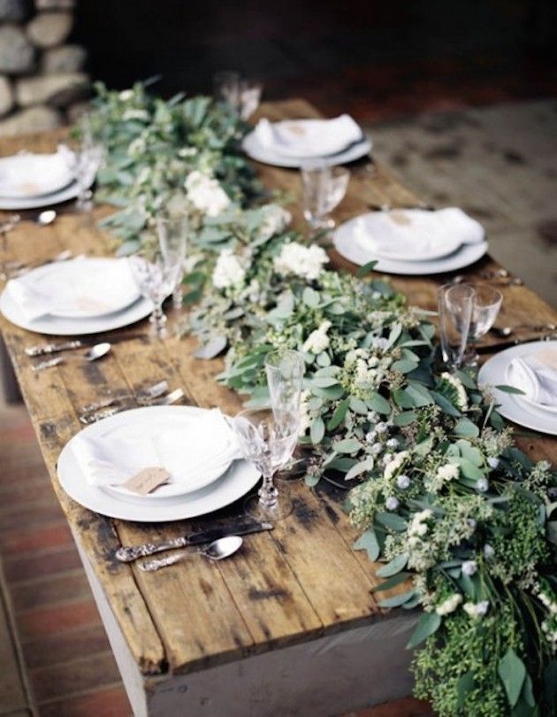 Sage Tablescape : Herbal Weddings : herbal-wedding.com