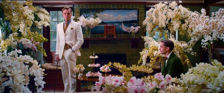 Great Gatsby / Floral Moments on Film / via dailymail.co.uk