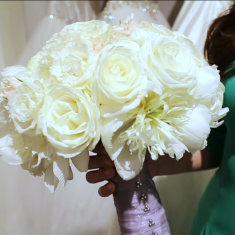 White and Ivory Classic Bridal Bouquet - ABC News Feature -- Hot New Wedding Trends