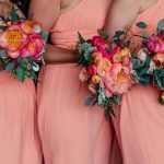 Andrea & John Wedding - Bridesmaid Nosegay Bouquets - Liberty Warehouse Brooklyn - by Popography