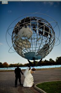 Unisphere / New York Hall of Science Wedding / Yun Gen Photography
