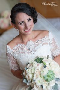 Succulent Bridal Bouquet / Brielle & Patrick / Liberty House / Premier Touch Photography