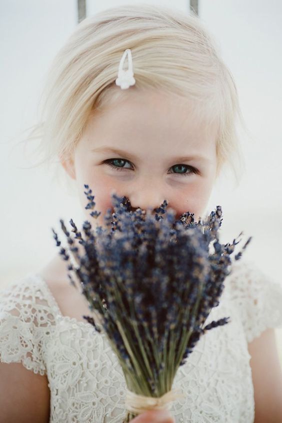 Flower Girl's Herbal Bouquet via Wedding Chicks / Keith Riley Photography
