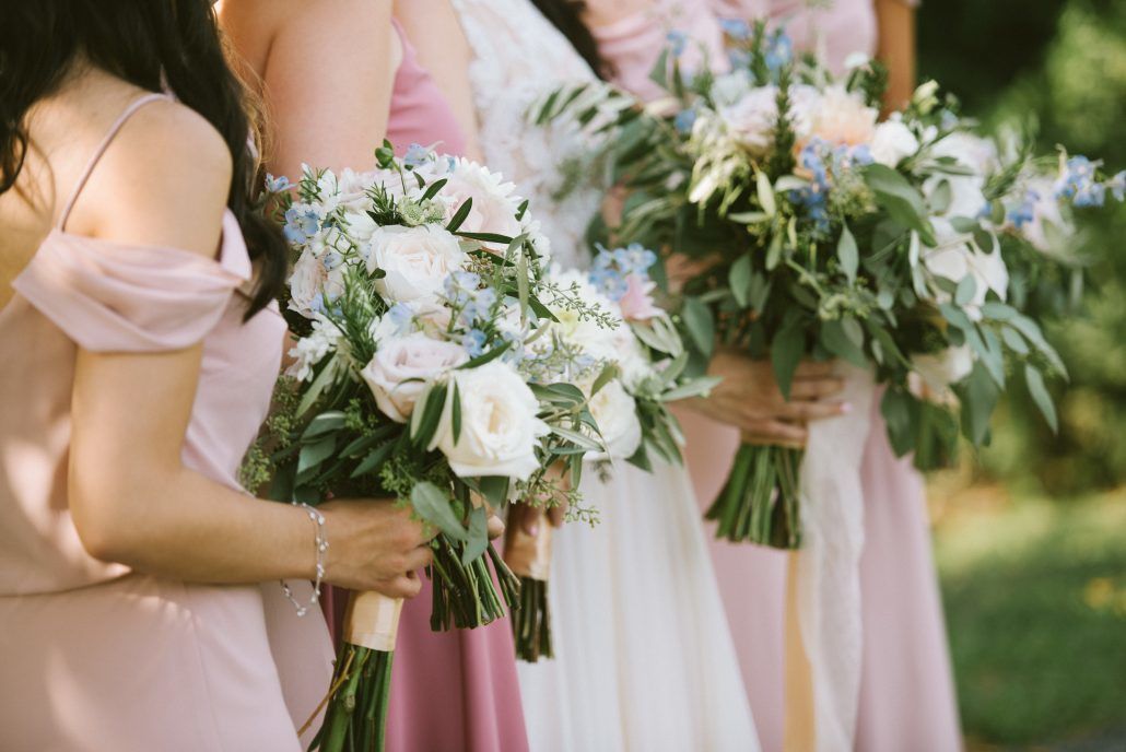 Bridesmaids Bouquets / Alison & Sean / Old Field Club / Paul Francis Photography 