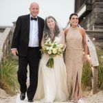 Becca and Dave Wedding - Bridghampton Tennis & Surf Club - Ceremony - Bride - Bouquet - Photography by Andre Maier