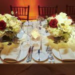 Low Centerpieces / Delaine & Andrew / Liberty Warehouse / Le Image Photography