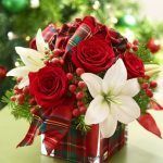 Holiday Gift Floral Arrangement - via Pinterest