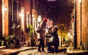 Ryan and Darren Proposal 1 - December 2015 - Acorn Street - Boston, MA