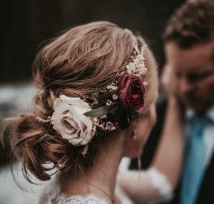 Floral Hairpiece via Pinterest