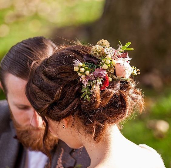 Floral Hairpieces for Brides by Bride & Blossom, NYC's Only Luxury