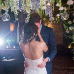 Kay & Bryan Wedding - Floral Chandelier - Acme Restaurant NYC - Timecut Photography