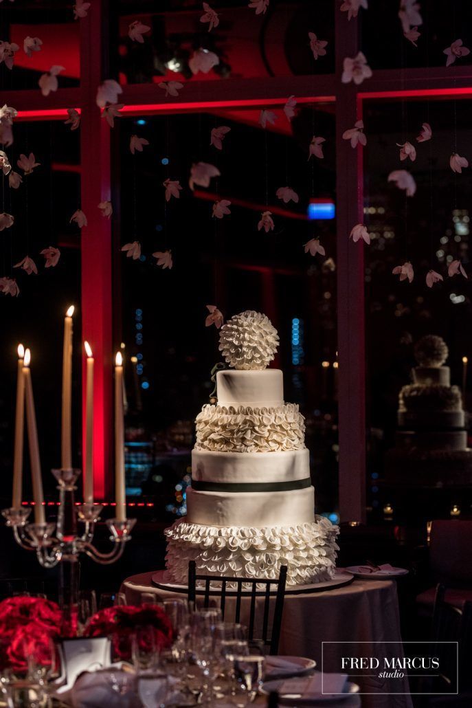 Marianna & Peter Wedding - Wedding Cake by Master Sweets - Mandarin Oriental New York - Fred Marcus Studio