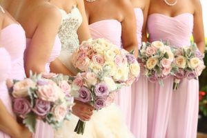 Bridesmaids Bouquets / Sara & Paul / The Grove / Gabelli Studios
