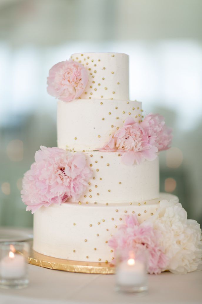 Blush Peony - Wedding Cake - Battery Gardens - photo by Cody Raisig