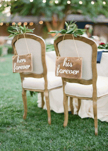 Country Chic - His and Hers Forever Chairs - via Deer Pearl Flowers