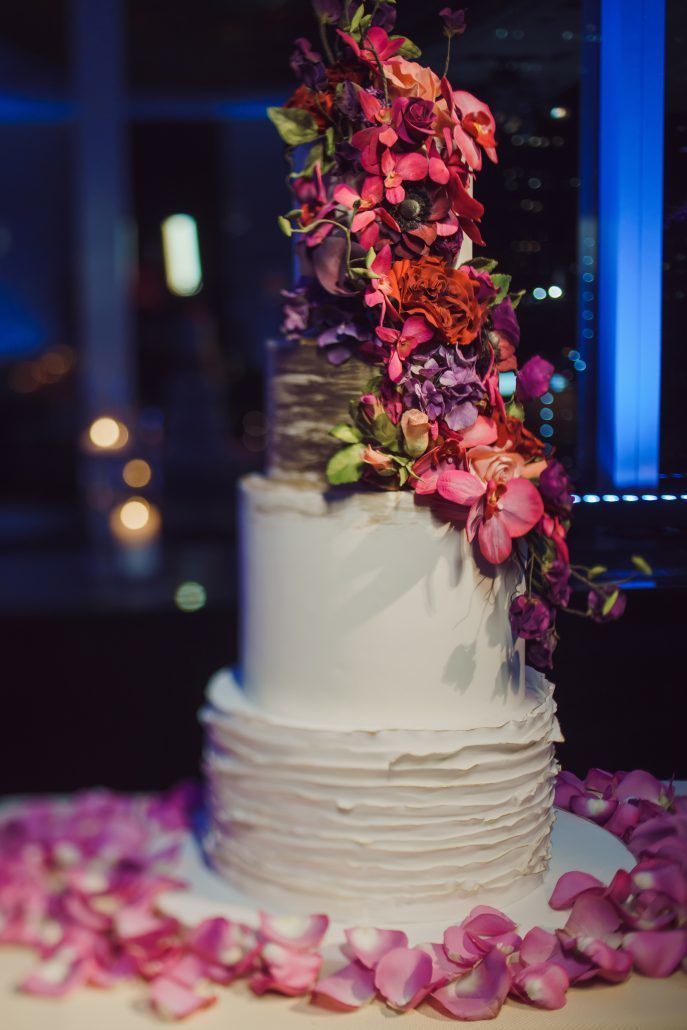 Joann & Michael Wedding - Wedding Cake - Mandarin Oriental NYC - Ryan Brenizer Photography