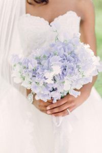 Lavender Sweet Pea Bridal Bouquet - from Style Me Pretty - via WeddBook.com