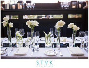 Mairin & Seo Wedding - Low Centerpiece - White Calla Lily Rose - Gramercy Park Hotel - Photography by Stak Studios