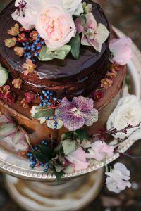 Multicolored Floral Wedding Cake - via Pinterest