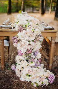 Whimsical Floral Runner - via Praise Wedding