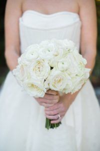 Carly & Andrew Wedding - Bridgehampton Tennis & Surf Club - Bride - Bouquet - Roses - Tablescape - Photography by Katie Kett