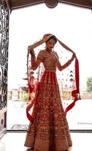 Indian Bridal Sari - Red Sari - via Pinterest.com