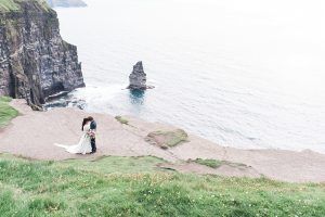 Intimate Irish Wedding - Cliffs of Moher - Ireland - Julie Paisley Photography - via Style Me Pretty