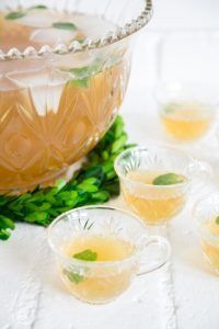 Irish Whiskey Green Tea Punch - Recipe by Sugar and Charm - via Elle Decor.com