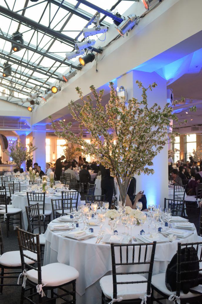 Justine & Jeff Wedding - High Branch Centerpiece - Tribeca Rooftop NYC - Photo by Cody Raisig Photography