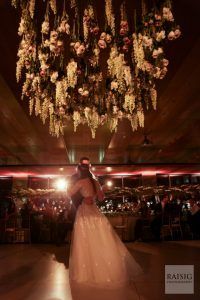 Suspended Blooms - Floral Ceiling - Jenna & Matthew Wedding - Museum of Jewish Heritage NYC - Cody Raisig Photography