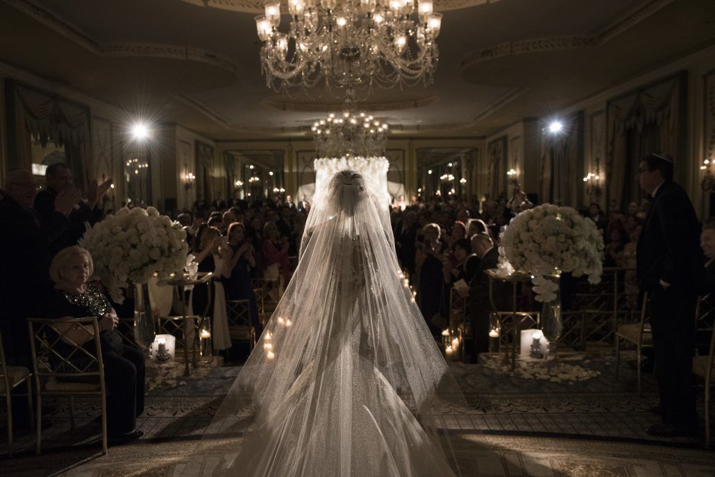 Anna & Matthew Wedding - Ceremony - Bridal Veil - Pierre Hotel NYC - by Brett Matthews