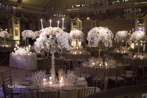 Anna & Matthew Wedding - High Centerpieces - Pierre Hotel NYC - Photography by Brett Matthews