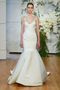 Bridal Gown - Bejeweled Details - Monique Lhuillier -Spring - 2018 - via Vogue.com