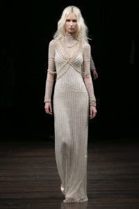 Bridal Gown - Bejeweled Details - Naeem Khan -Spring 18 - via Vogue.com