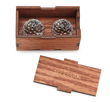 Golf Ball Whiskey Chillers - via Uncommon Goods.com