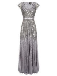 Ivory, Frost, and Silver - Adrianna Papel - Sequin Gown - via Plan your perfect wedding.com
