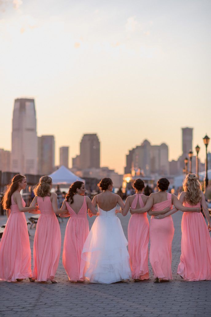 Kate & Alex - Bride with her Bridesmaids - Battery Gardens - by Susan Shek Photography