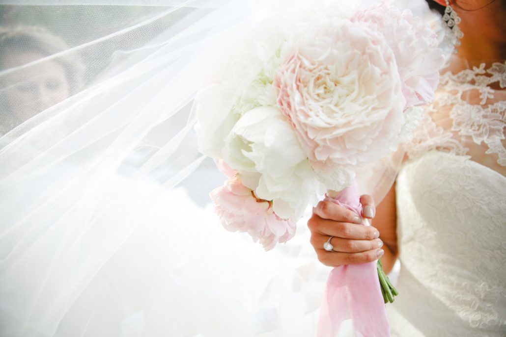 Mary & Galen Wedding - Blush and White Peony Bouquet - The Hudson Hotel NYC - Photography by Jacquelyne Pierson Weddings